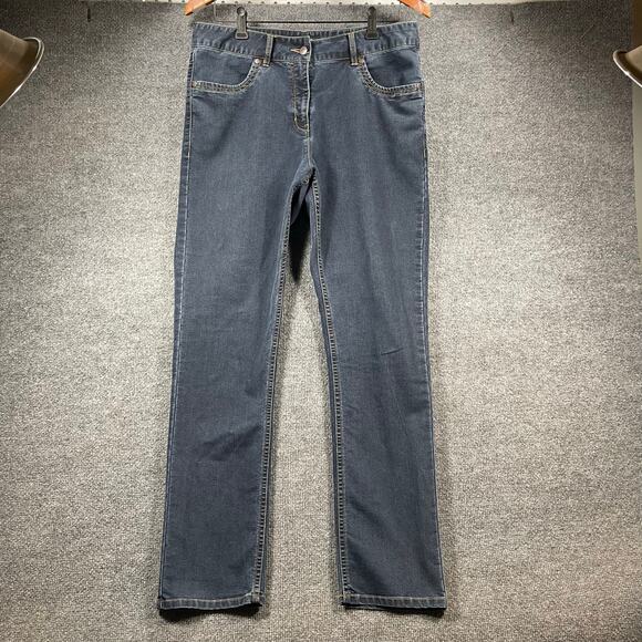 Rohan Jeans Plus Straight Leg Jeans Women's 12R (32X30) Faded Black Denim - Picture 1 of 11